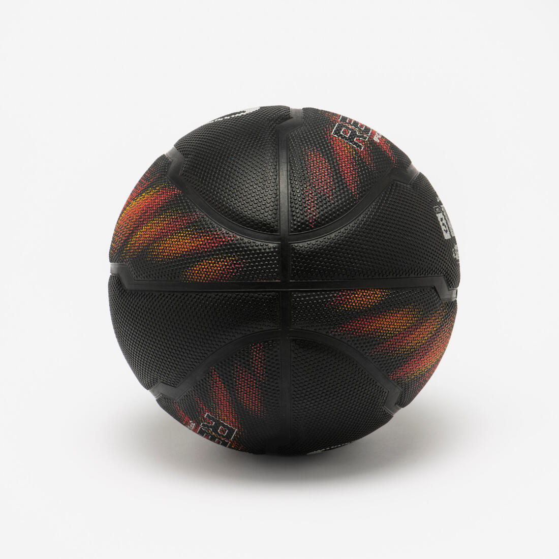 Balón de básquetbol para exterior talla 5 negro con naranja para niño Resist - Image 6