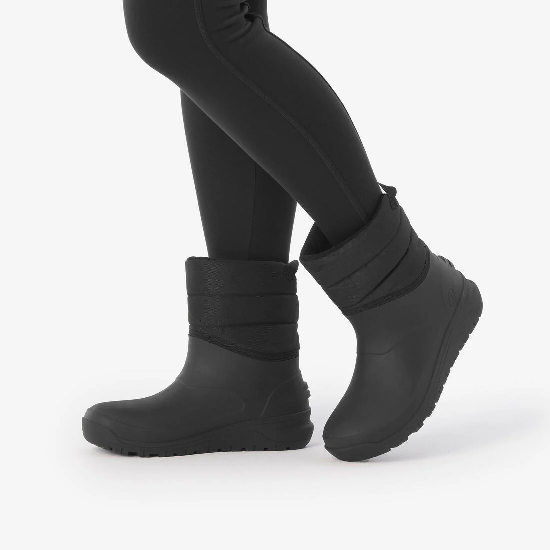 Botas cálidas de senderismo nieve impermeables mujer, NH100 Mid negro - Image 8