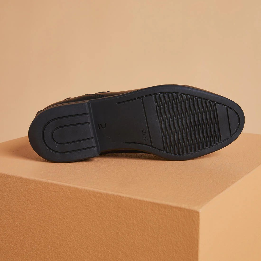 Botines de equitación de piel negros para adulto 500 - Image 3