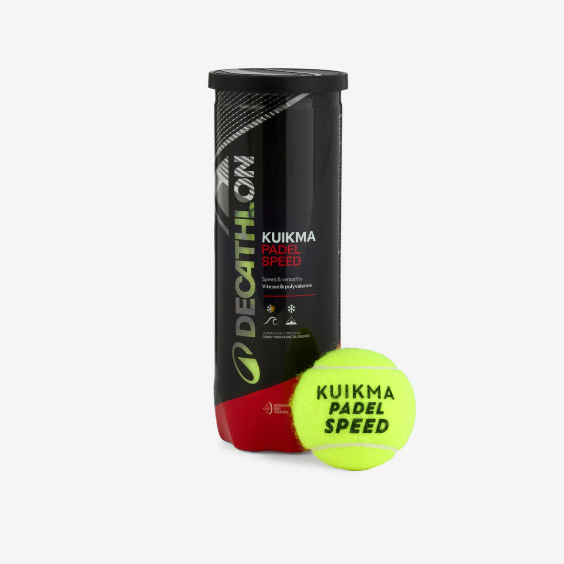 Caja de 24 tubos de 3 pelotas de pádel presurizadas - Kuikma PB Speed - Image 3