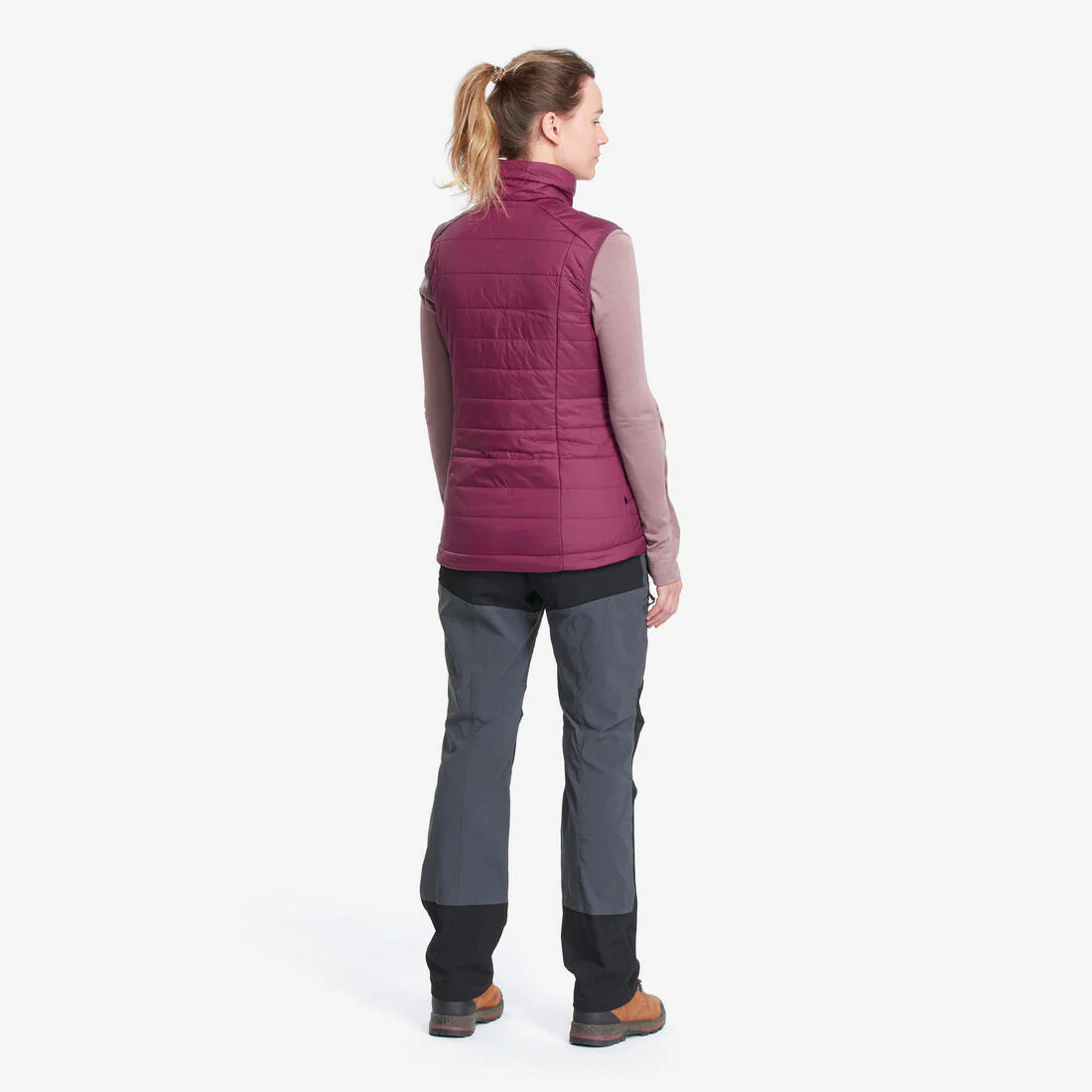 Chaleco acolchado sintético de trekking mujer - MT100 - violeta - Image 4