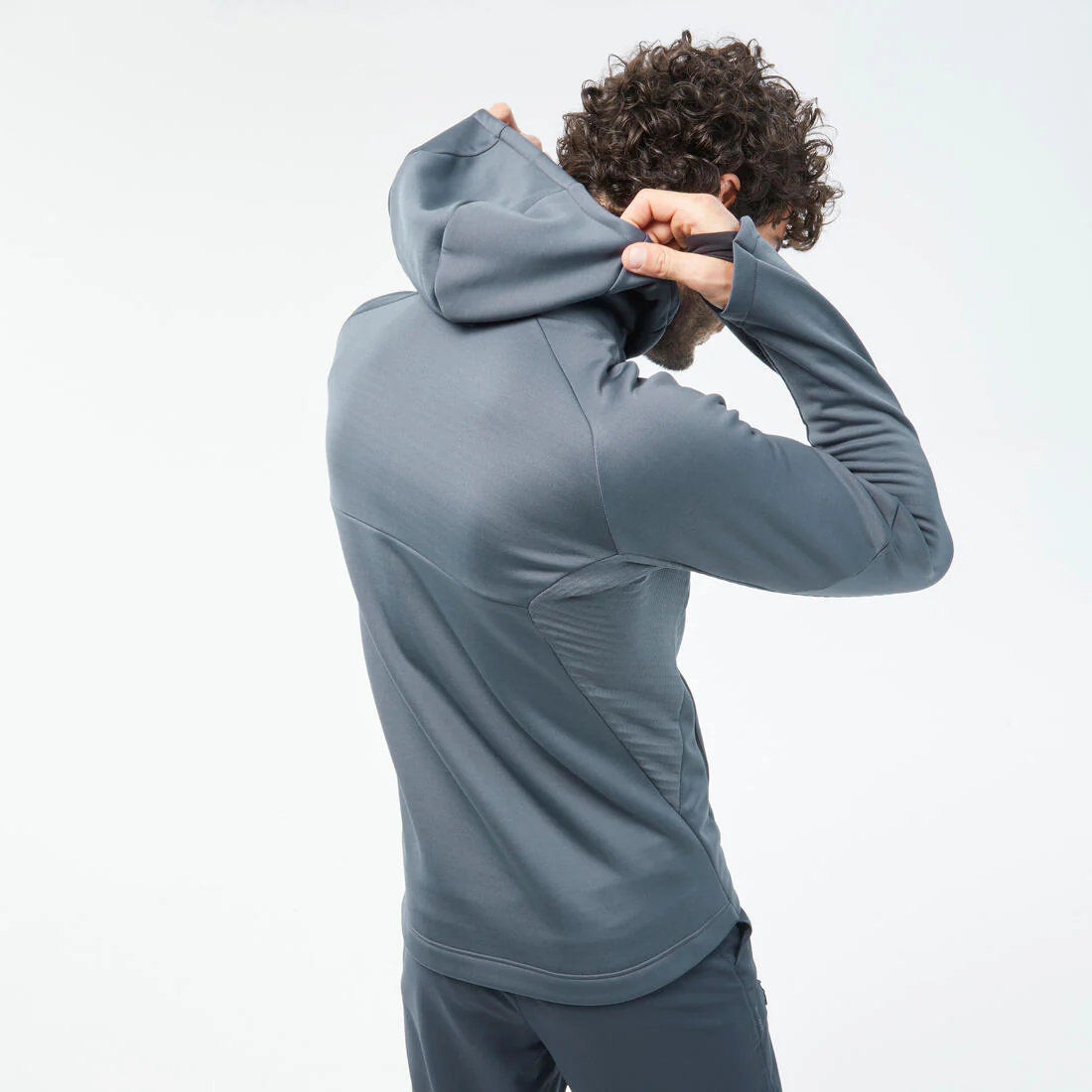 Chamarra de senderismo de tejido polar - MH520 Hood - Hombre - Image 4