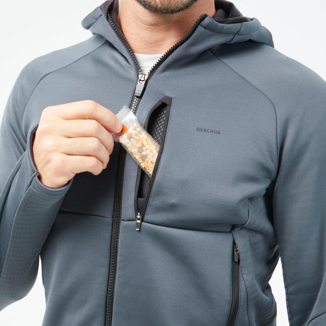 Chamarra de senderismo de tejido polar - MH520 Hood - Hombre - Image 8