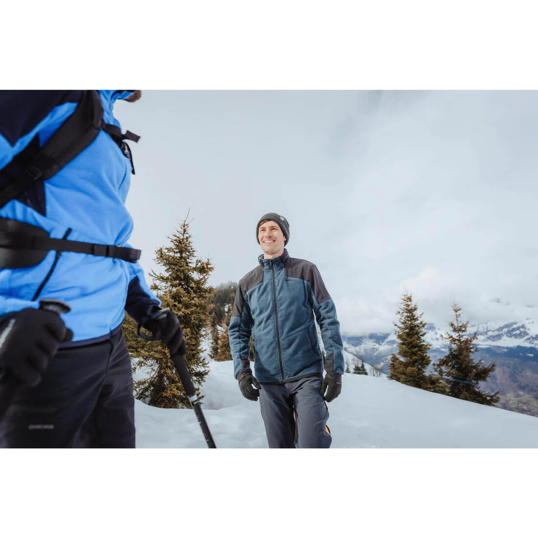 Chamarra de senderismo en montaña de forro polar verde para hombre MH500 - Image 11