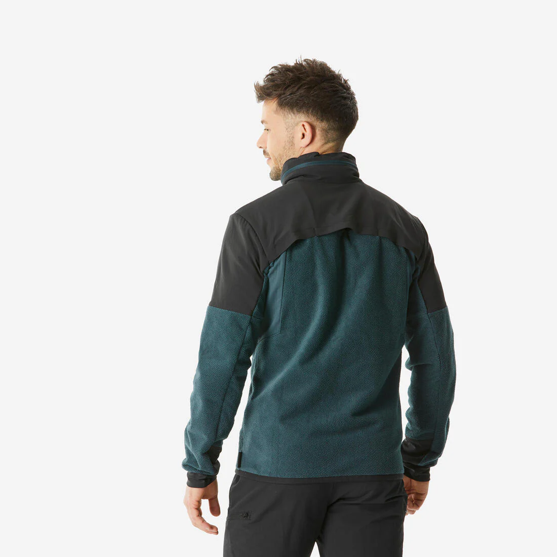 Chamarra de senderismo en montaña de forro polar verde para hombre MH500 - Image 3