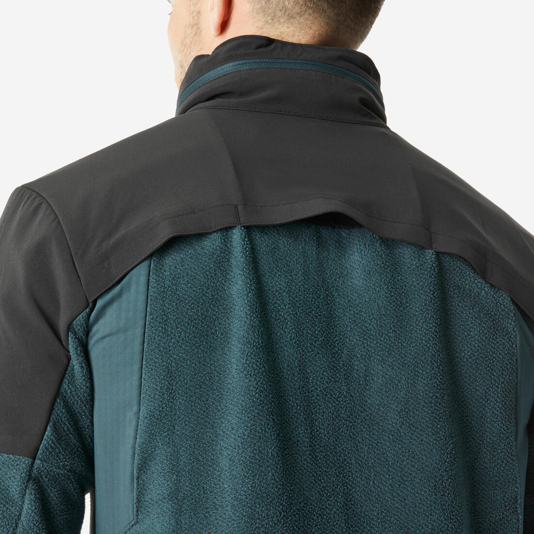 Chamarra de senderismo en montaña de forro polar verde para hombre MH500 - Image 4
