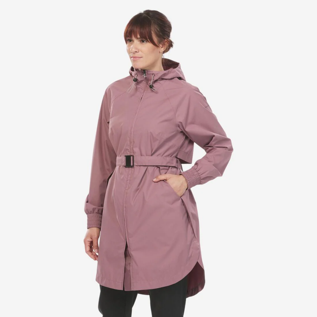 Chamarra de senderismo impermeable larga para mujer Raincut - Image 15
