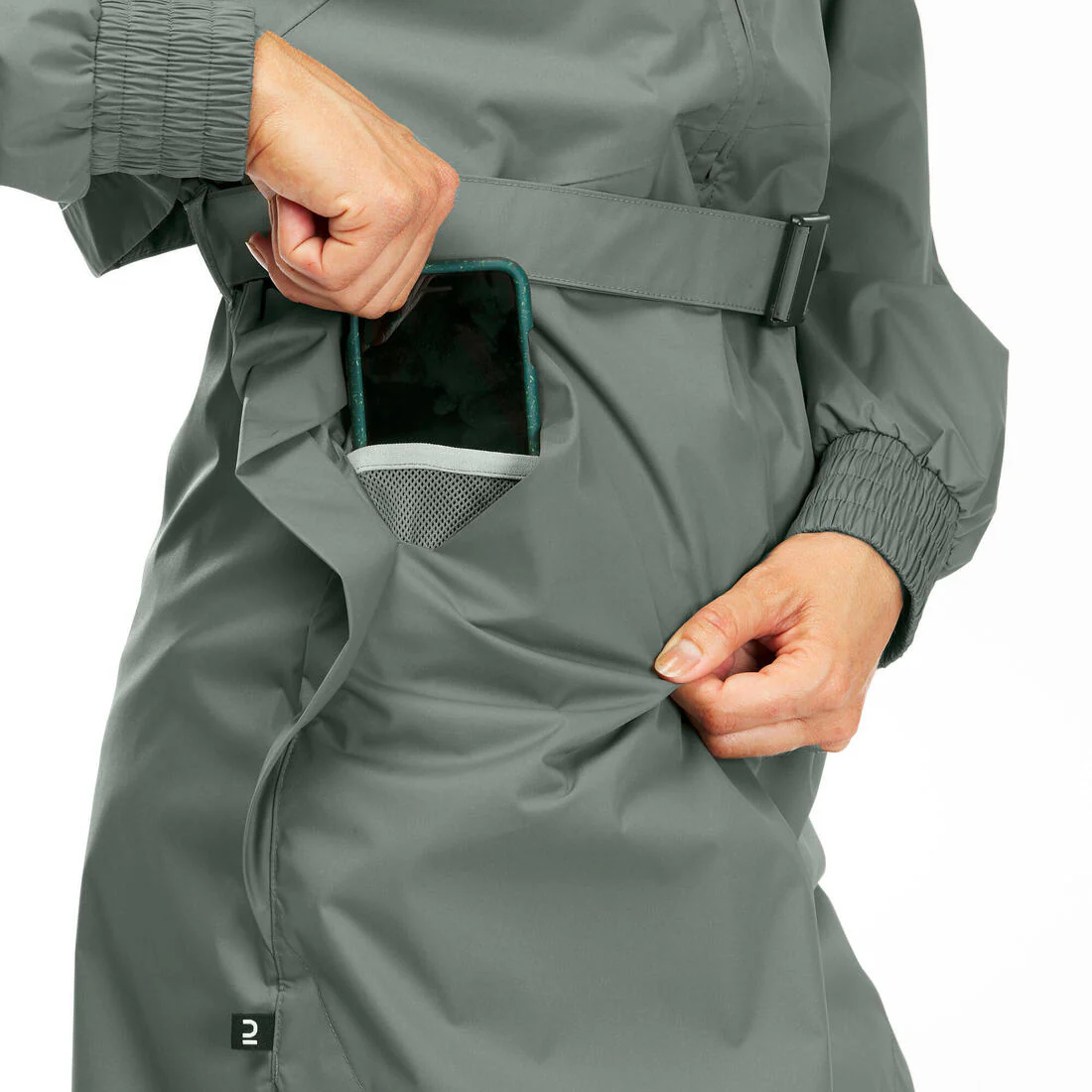Chamarra de senderismo impermeable larga para mujer Raincut - Image 21