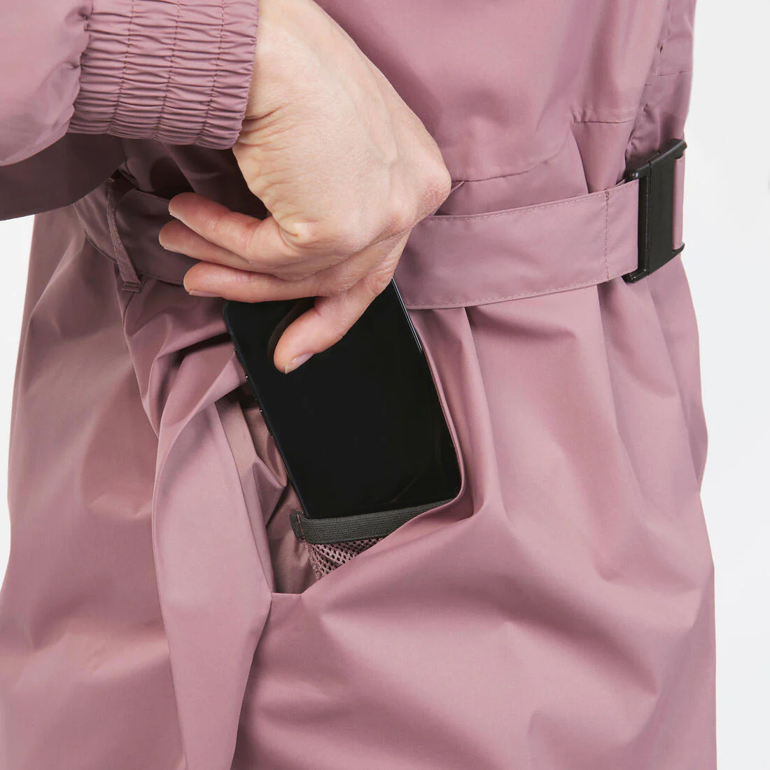 Chamarra de senderismo impermeable larga para mujer Raincut - Image 22