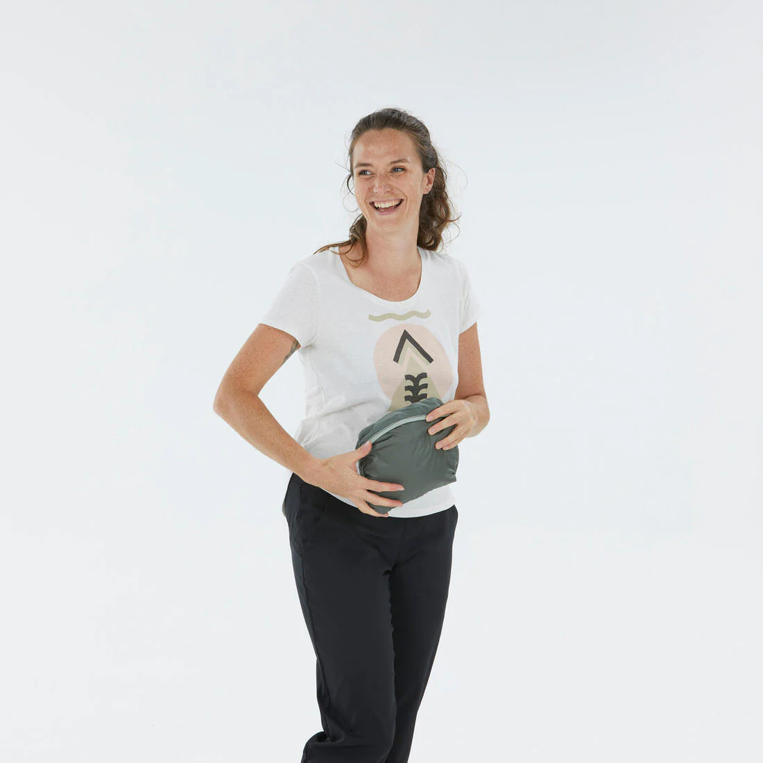 Chamarra de senderismo impermeable larga para mujer Raincut - Image 28