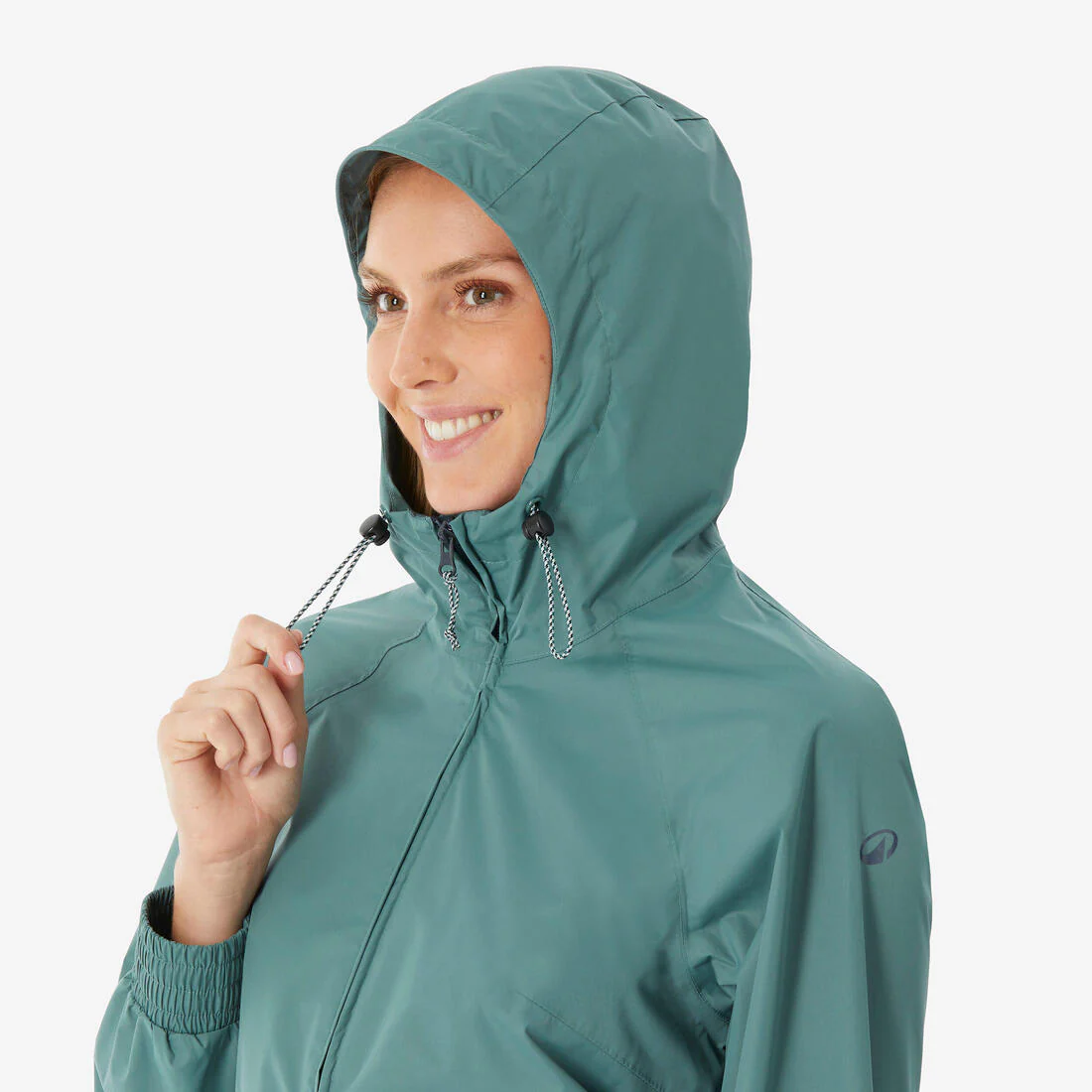Chamarra de senderismo impermeable larga para mujer Raincut - Image 29
