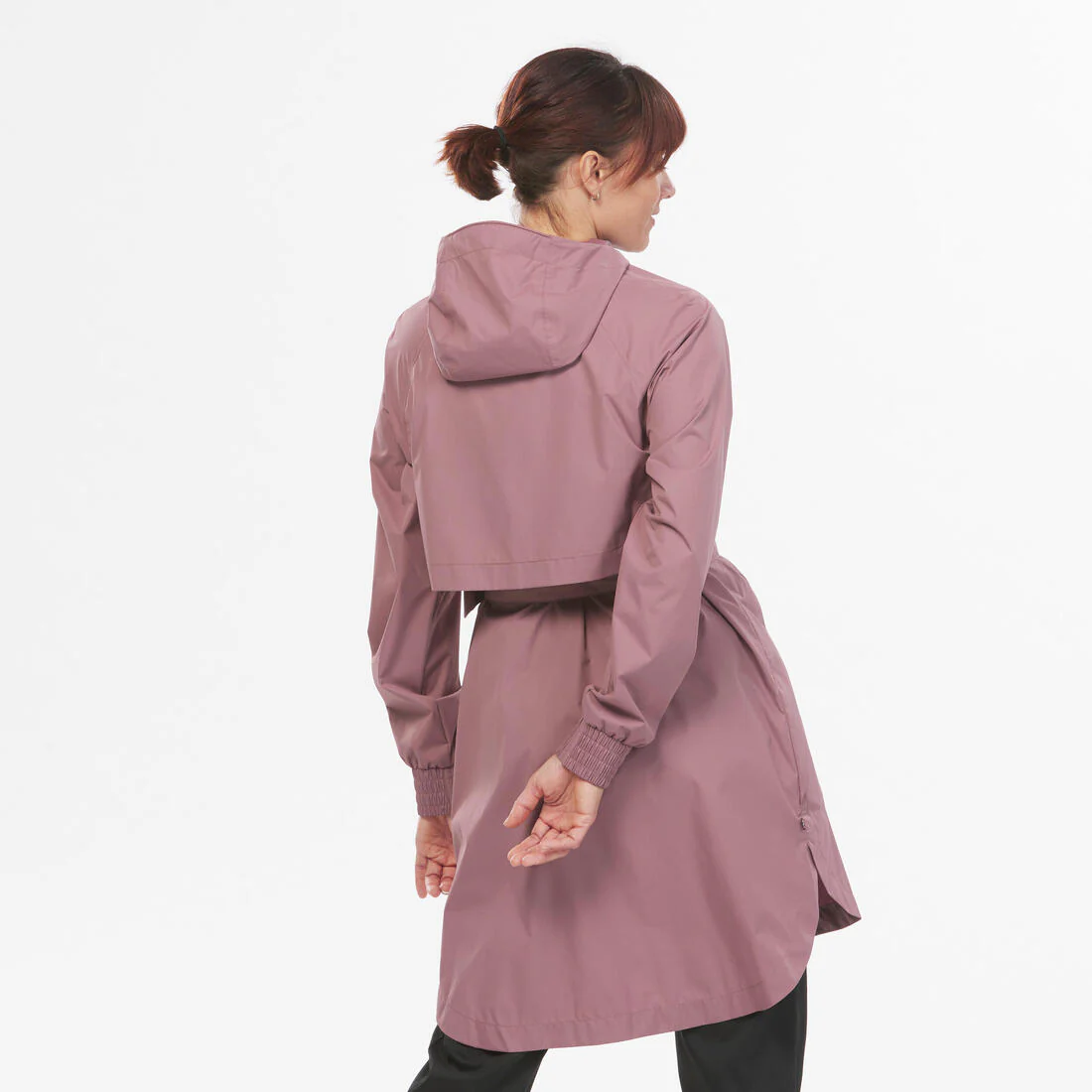 Chamarra de senderismo impermeable larga para mujer Raincut - Image 3