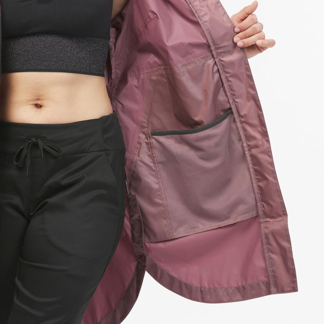 Chamarra de senderismo impermeable larga para mujer Raincut - Image 30