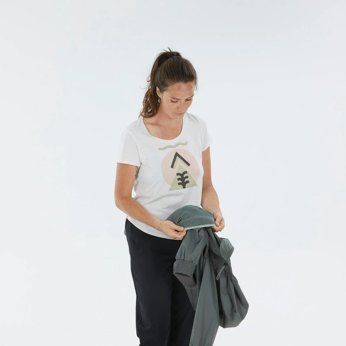 Chamarra de senderismo impermeable larga para mujer Raincut - Image 32
