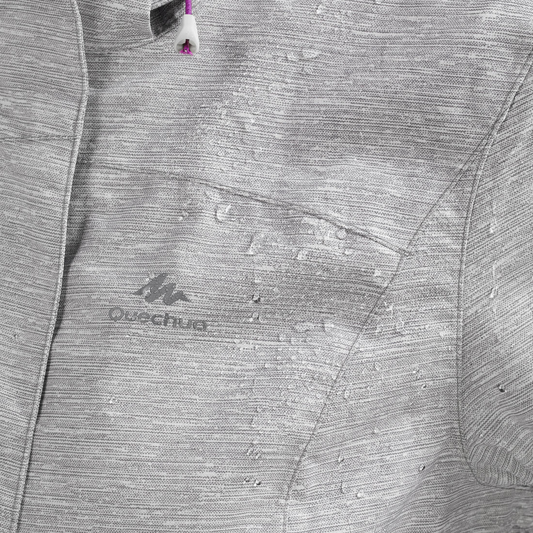 Chamarra ligera impermeable de senderismo en montaña para mujer MH100 - Image 3