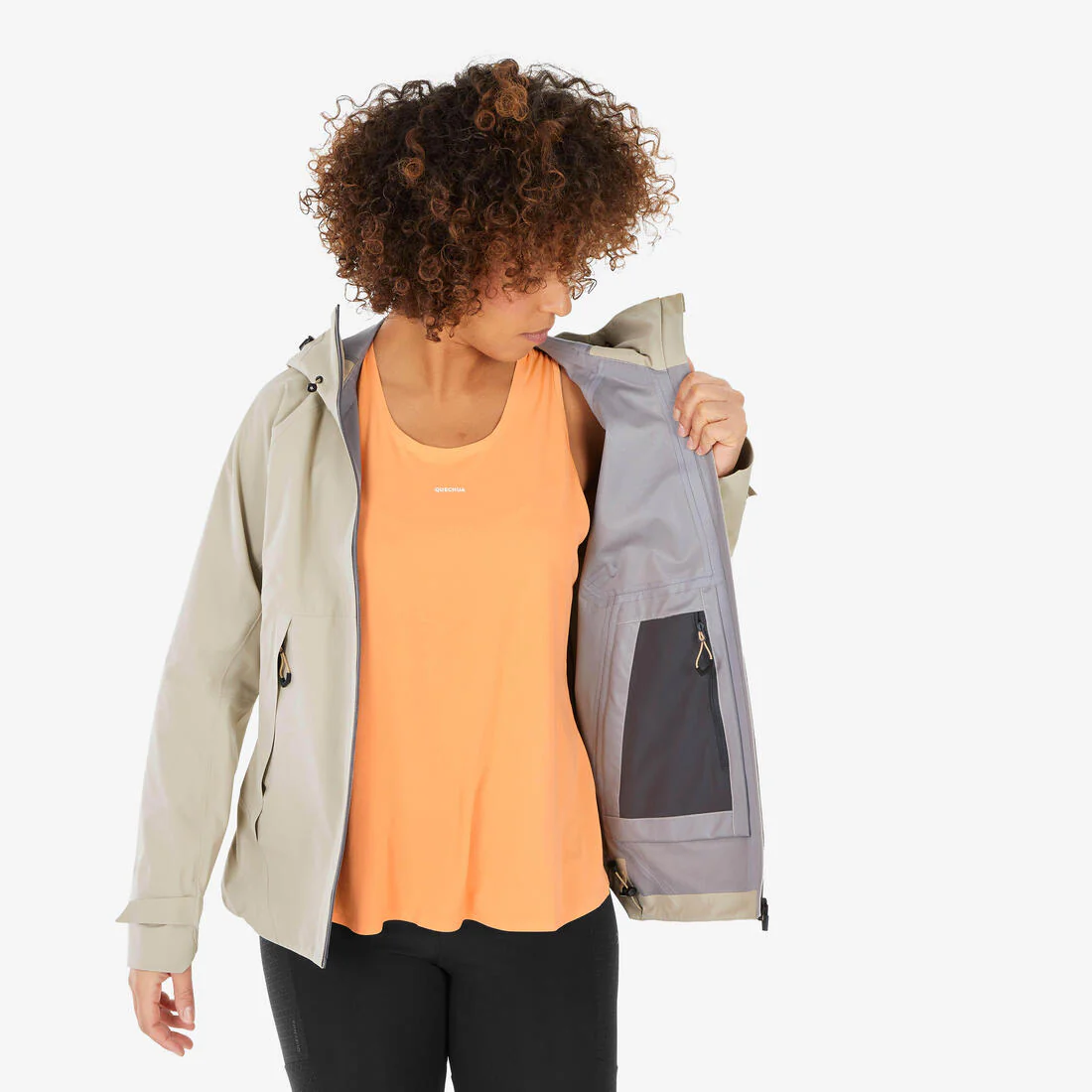 Chamarra ligera impermeable de senderismo montaña - MH500 - Mujer - Image 18