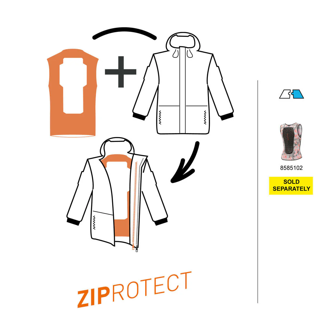 Chaqueta de Nieve Snowboard y Ski Niños - Dreamscape SNB 500 Impermeable Caqui - Image 4