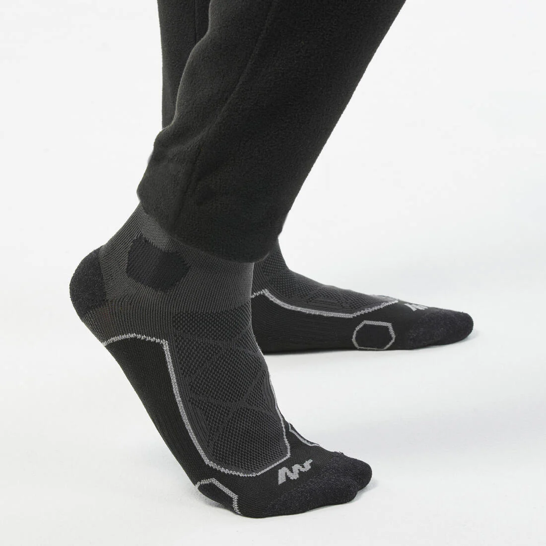 Mallas polares de trekking hombre, MH100 negro - Image 3