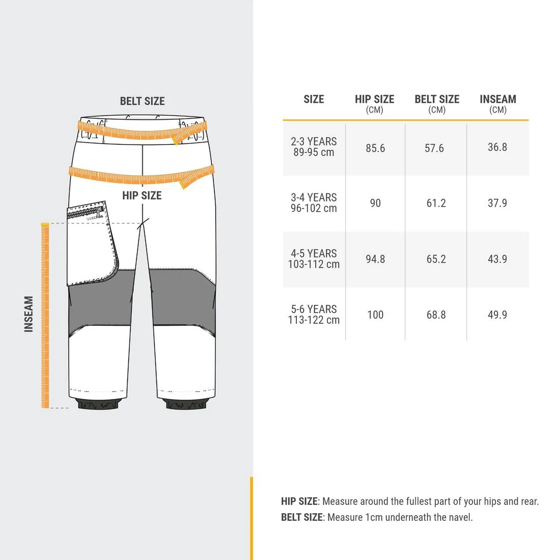Pantalón de senderismo cálido e impermeable para niños de 2 a 6 años SH500 - Image 4