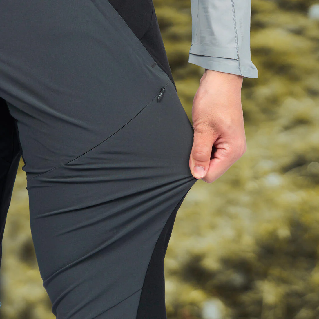 Pantalón de senderismo negro/gris para hombre MH500 - Image 51