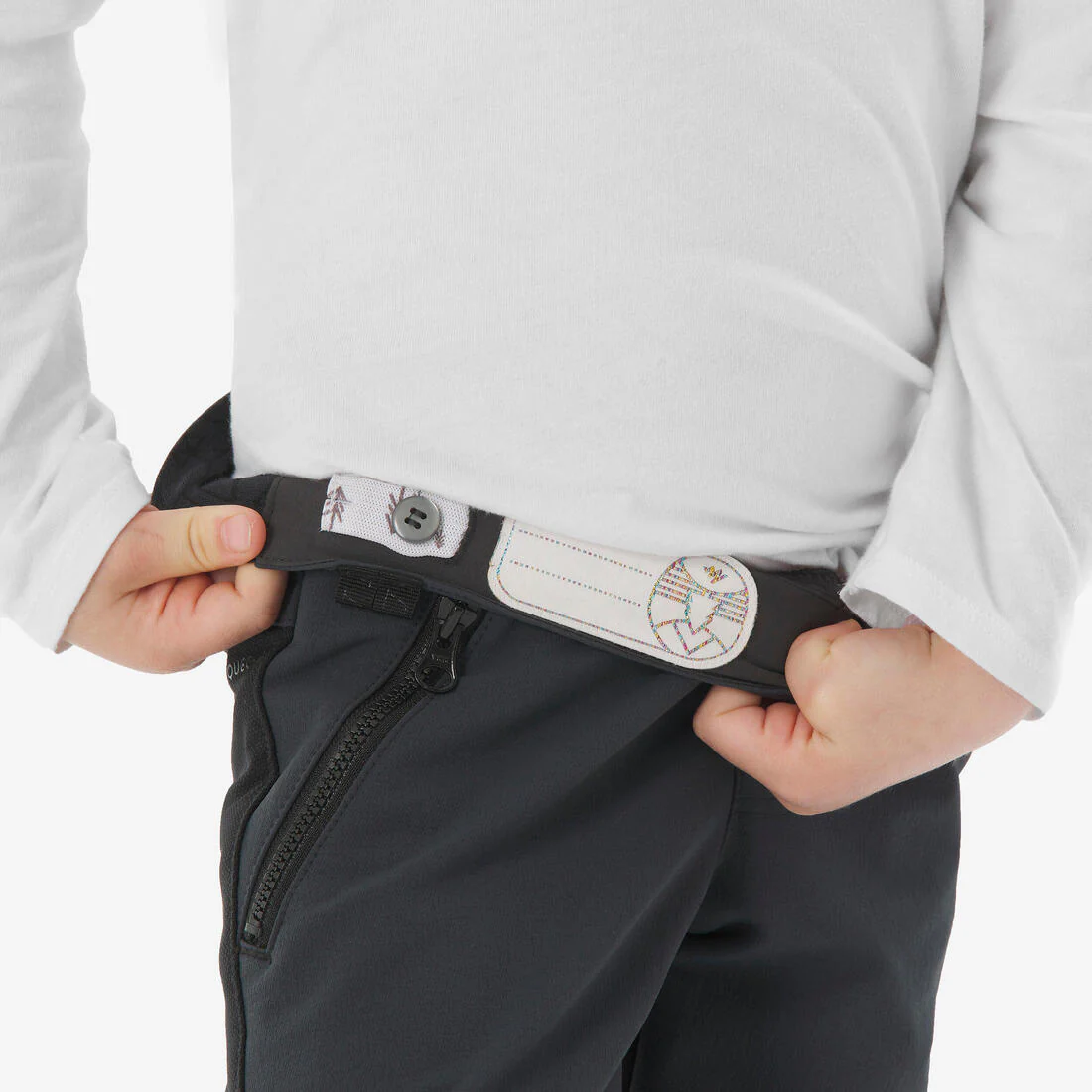 Pantalón softshell de senderismo niños 2-6 años- MH900 negro - Image 6