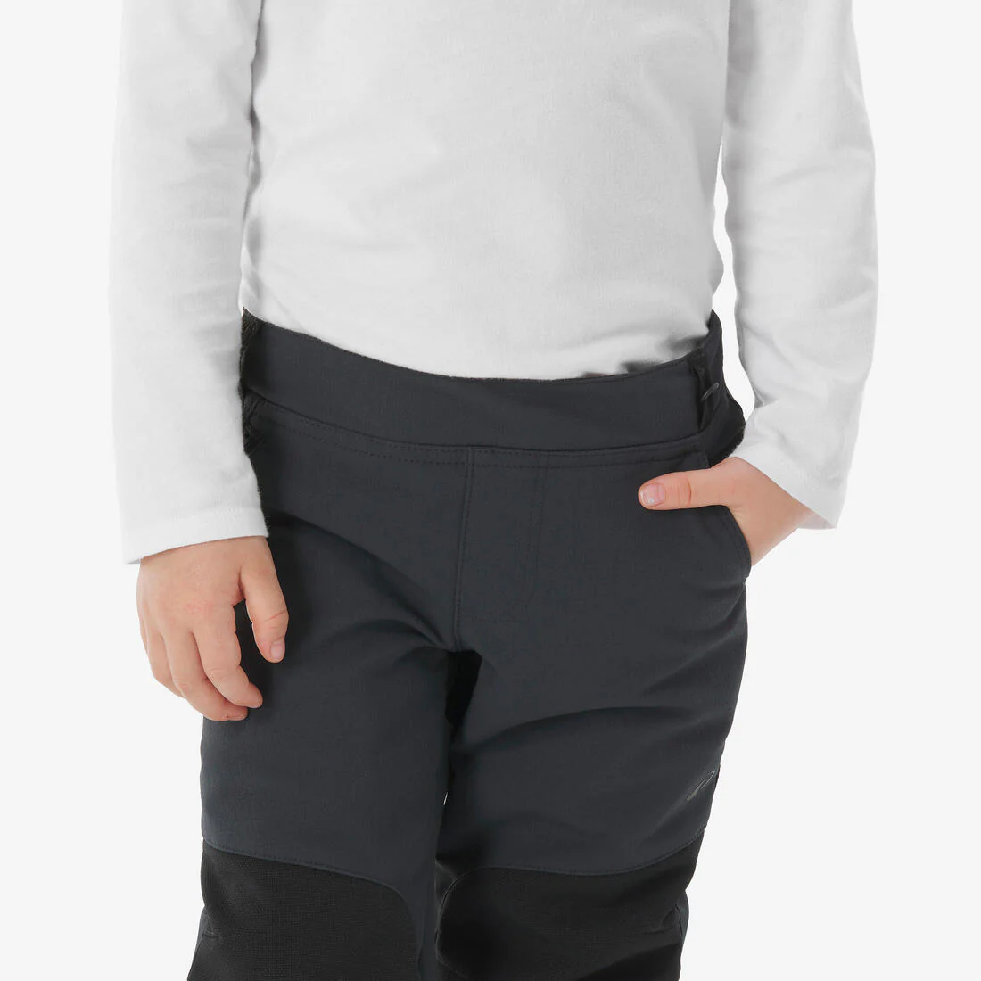 Pantalón softshell de senderismo niños 2-6 años- MH900 negro - Image 8