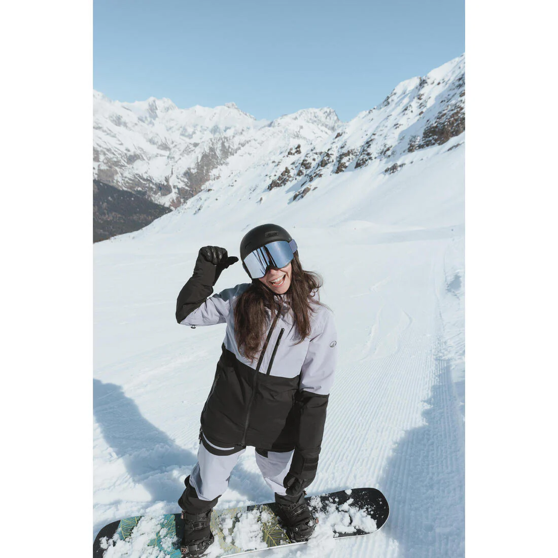 Chaqueta de Nieve Snb y Ski Mujer - Dreamscape 500 Cálida y Transpirable Morada - Image 12