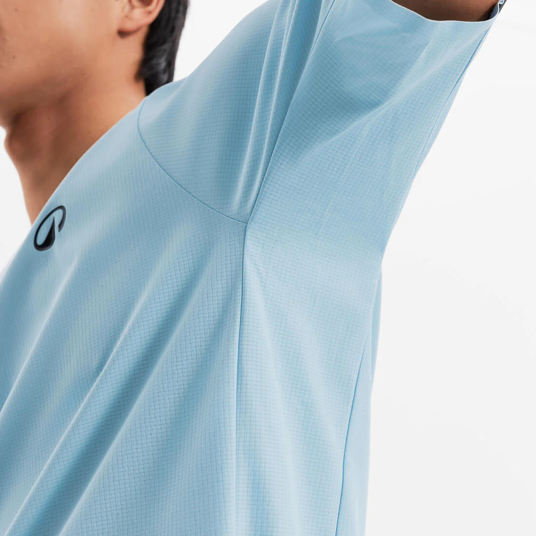 Playera de tenis transpirable azul para hombre Dry - Image 5
