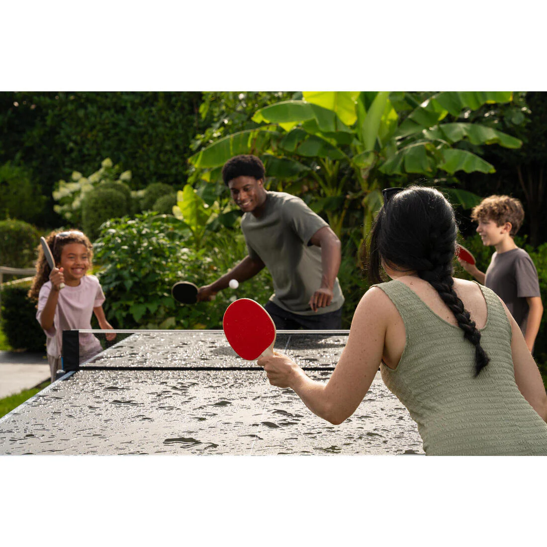 Set de ping-pong con 2 raquetas resistentes y 3 pelotas PPR 100 - Image 13