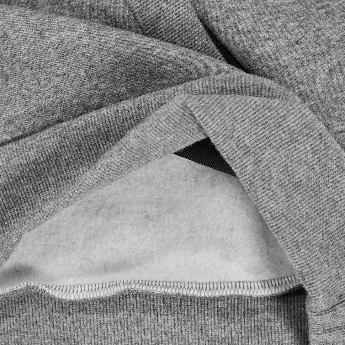 Sudadera 900 Niños Gris Medio Jaspeado Mixta Capucha Cálida - Image 8