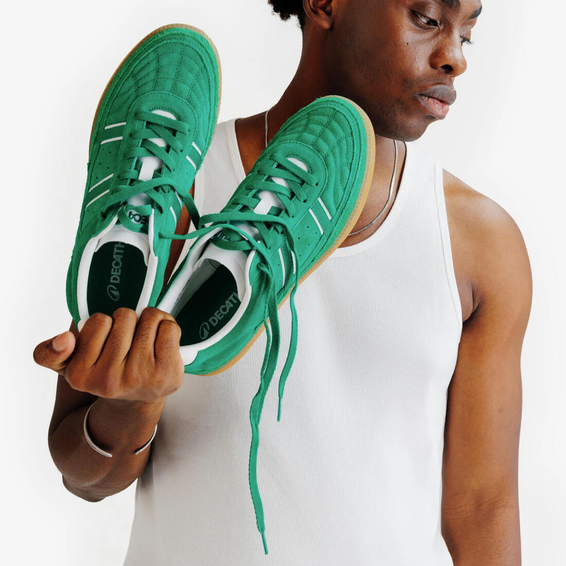 Tenis deportivos de gamuza verdes unisex Player 80 - Image 7