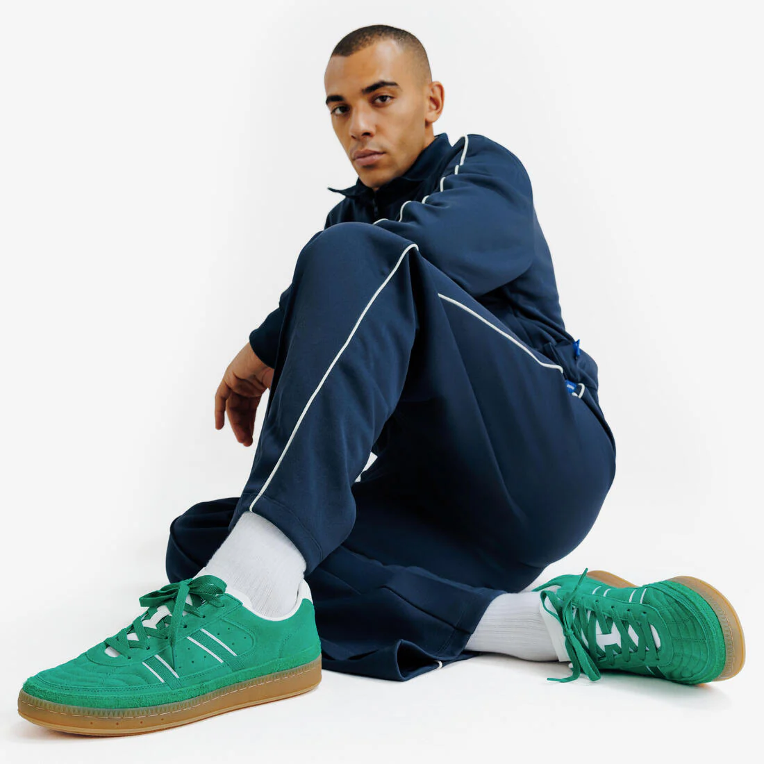 Tenis deportivos de gamuza verdes unisex Player 80 - Image 8