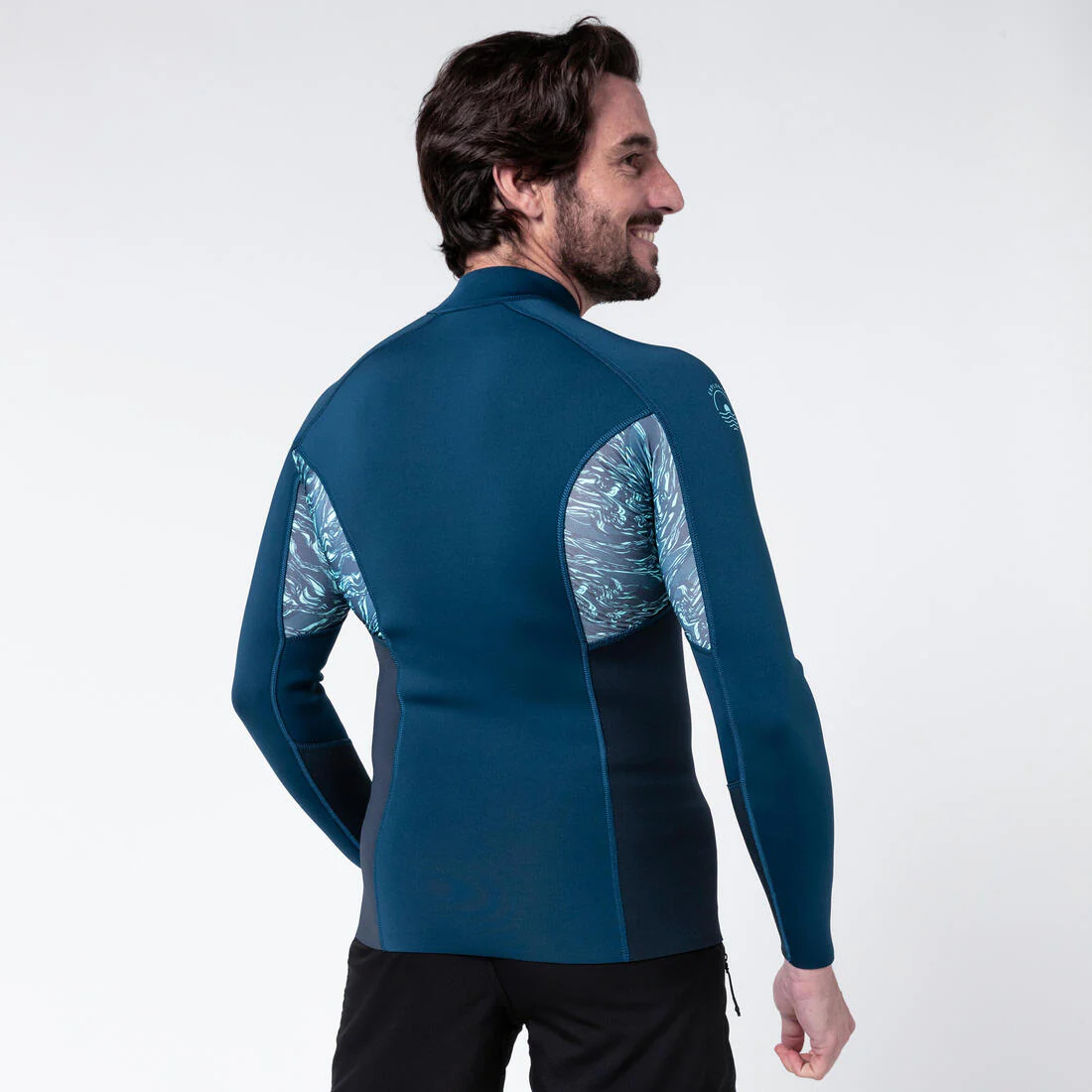 Top de neopreno de manga larga azul para hombre anti-UV 1.5 mm - Image 4